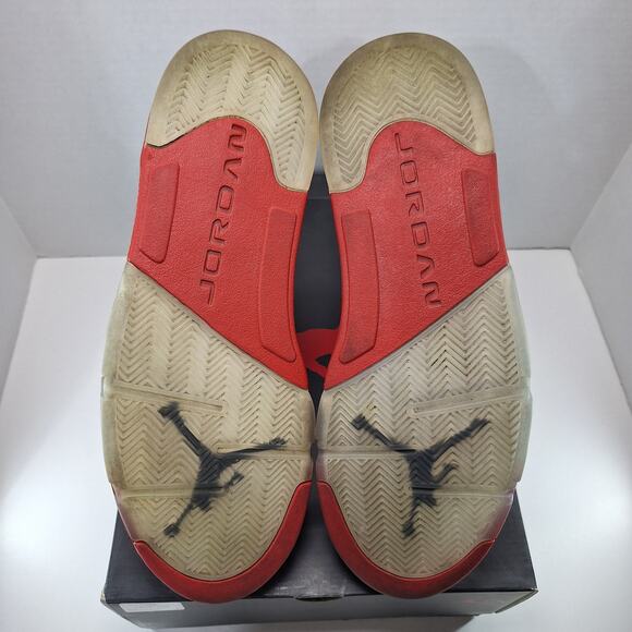 Air Jordan 5 Retro Mens 12 Red Suede 136027-602 Basketball Shoes Sneakers main image 6